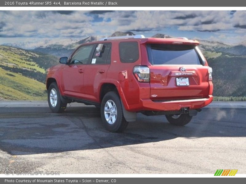 Barcelona Red Metallic / Black 2016 Toyota 4Runner SR5 4x4