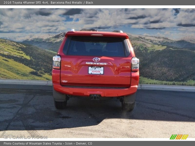 Barcelona Red Metallic / Black 2016 Toyota 4Runner SR5 4x4