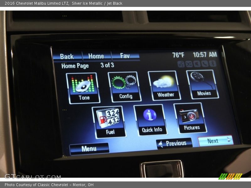 Silver Ice Metallic / Jet Black 2016 Chevrolet Malibu Limited LTZ