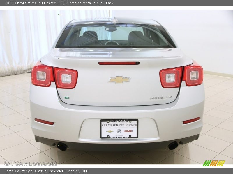 Silver Ice Metallic / Jet Black 2016 Chevrolet Malibu Limited LTZ