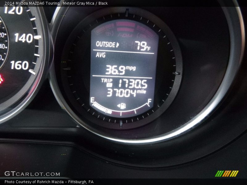 Meteor Gray Mica / Black 2014 Mazda MAZDA6 Touring