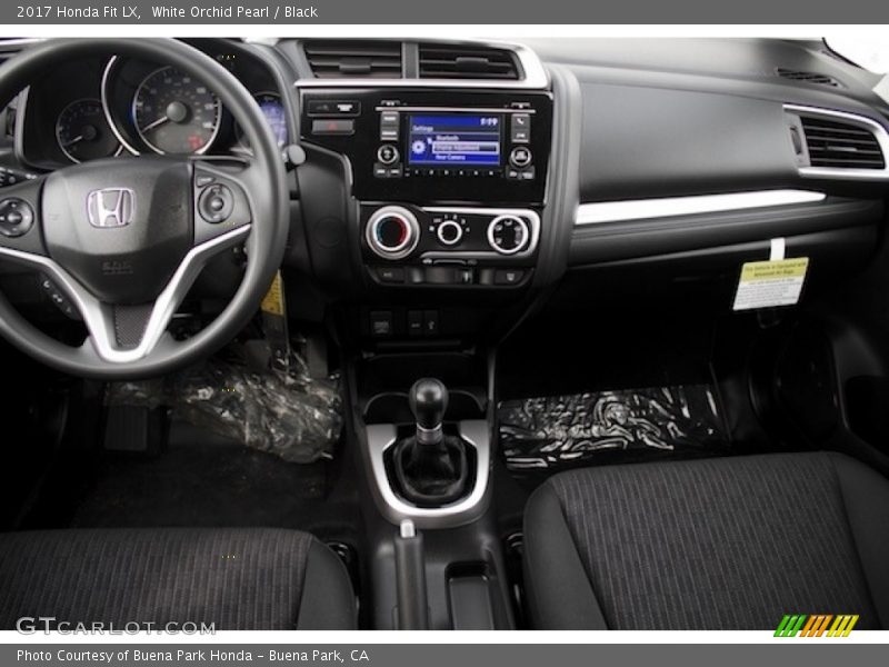White Orchid Pearl / Black 2017 Honda Fit LX