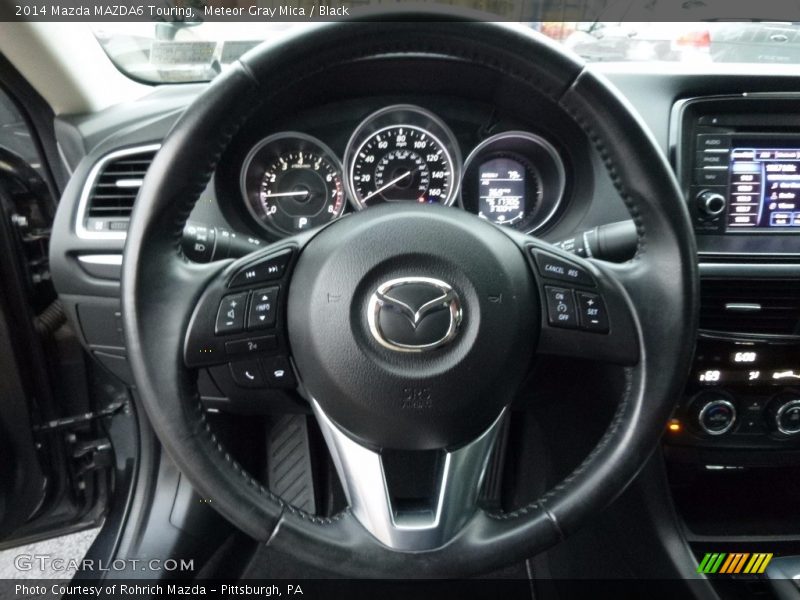 Meteor Gray Mica / Black 2014 Mazda MAZDA6 Touring