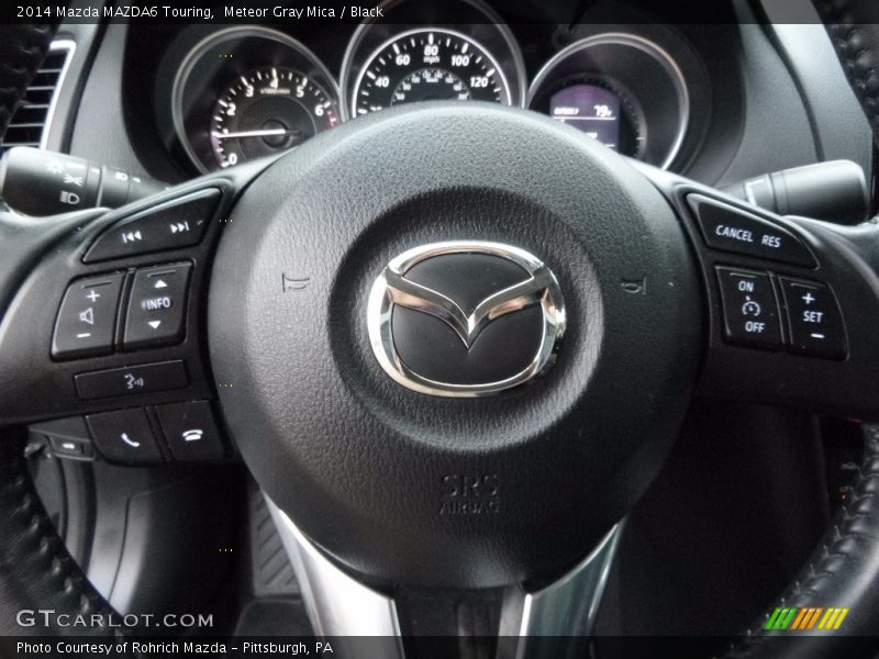 Meteor Gray Mica / Black 2014 Mazda MAZDA6 Touring