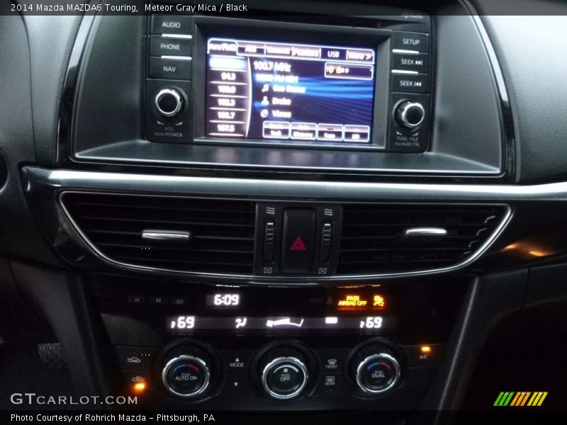Meteor Gray Mica / Black 2014 Mazda MAZDA6 Touring
