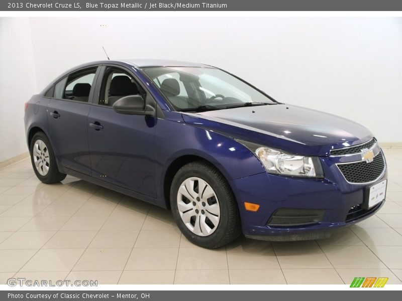 Blue Topaz Metallic / Jet Black/Medium Titanium 2013 Chevrolet Cruze LS
