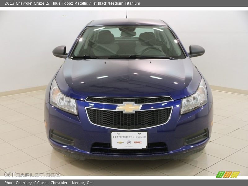 Blue Topaz Metallic / Jet Black/Medium Titanium 2013 Chevrolet Cruze LS