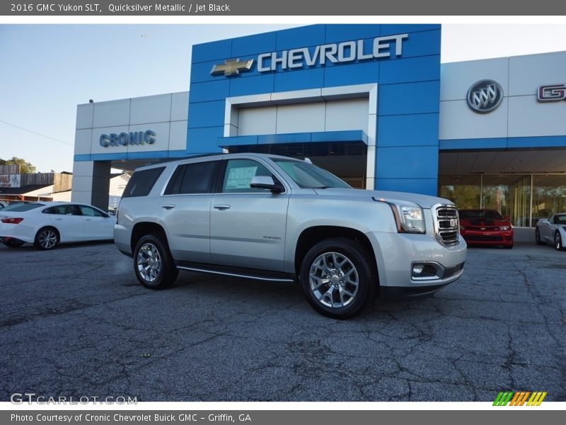 Quicksilver Metallic / Jet Black 2016 GMC Yukon SLT