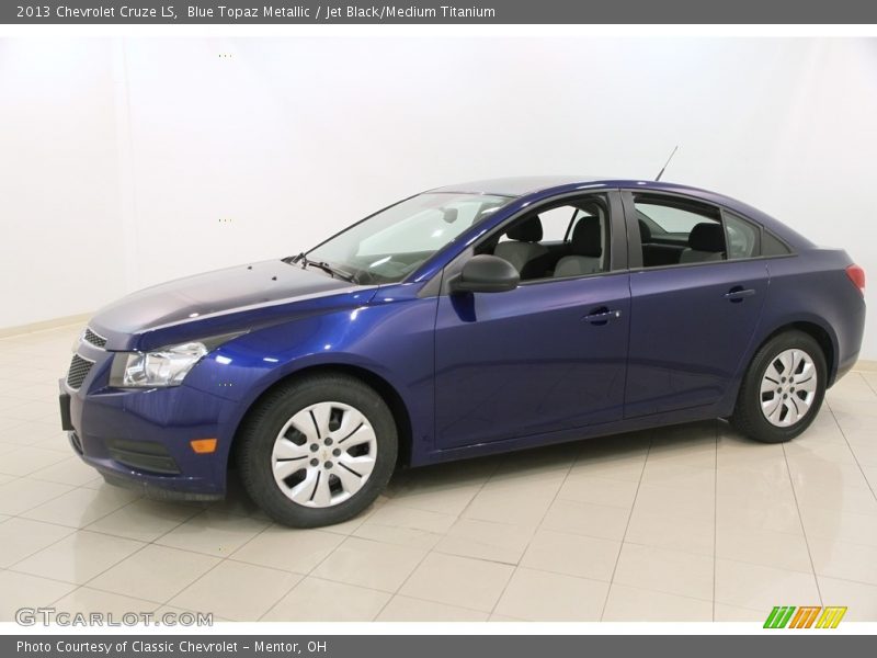 Blue Topaz Metallic / Jet Black/Medium Titanium 2013 Chevrolet Cruze LS