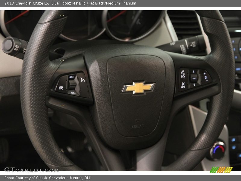 Blue Topaz Metallic / Jet Black/Medium Titanium 2013 Chevrolet Cruze LS