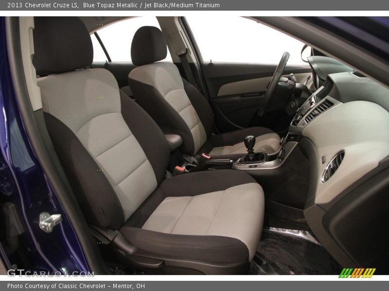 Blue Topaz Metallic / Jet Black/Medium Titanium 2013 Chevrolet Cruze LS