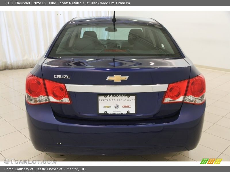 Blue Topaz Metallic / Jet Black/Medium Titanium 2013 Chevrolet Cruze LS