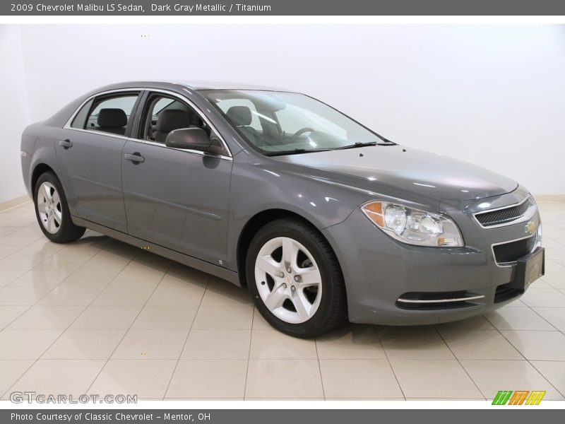 Dark Gray Metallic / Titanium 2009 Chevrolet Malibu LS Sedan