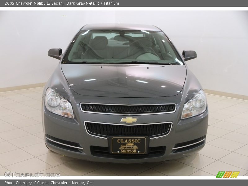 Dark Gray Metallic / Titanium 2009 Chevrolet Malibu LS Sedan