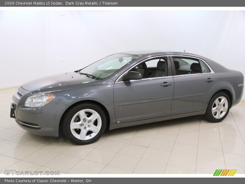 Dark Gray Metallic / Titanium 2009 Chevrolet Malibu LS Sedan
