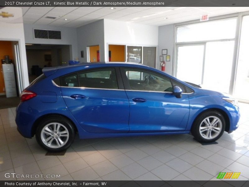 Kinetic Blue Metallic / Dark Atmosphere/Medium Atmosphere 2017 Chevrolet Cruze LT