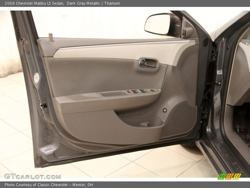 Dark Gray Metallic / Titanium 2009 Chevrolet Malibu LS Sedan