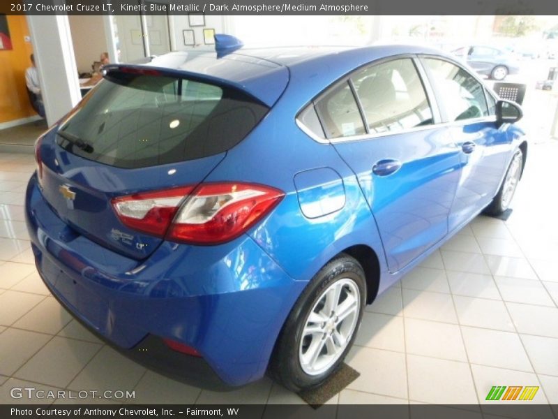 Kinetic Blue Metallic / Dark Atmosphere/Medium Atmosphere 2017 Chevrolet Cruze LT