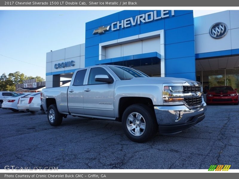 Silver Ice Metallic / Jet Black 2017 Chevrolet Silverado 1500 LT Double Cab