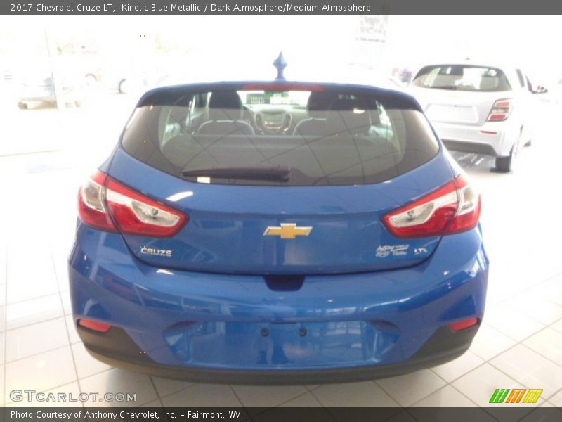 Kinetic Blue Metallic / Dark Atmosphere/Medium Atmosphere 2017 Chevrolet Cruze LT