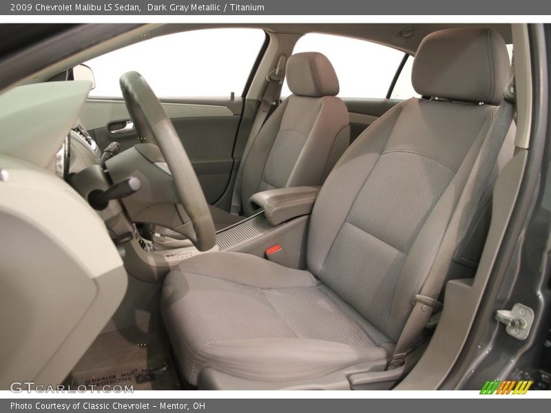 Dark Gray Metallic / Titanium 2009 Chevrolet Malibu LS Sedan