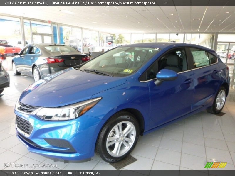 Kinetic Blue Metallic / Dark Atmosphere/Medium Atmosphere 2017 Chevrolet Cruze LT