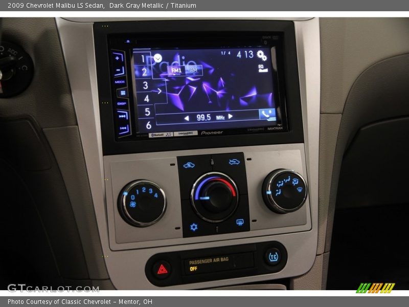 Dark Gray Metallic / Titanium 2009 Chevrolet Malibu LS Sedan