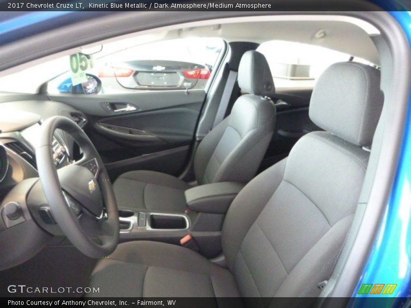 Kinetic Blue Metallic / Dark Atmosphere/Medium Atmosphere 2017 Chevrolet Cruze LT