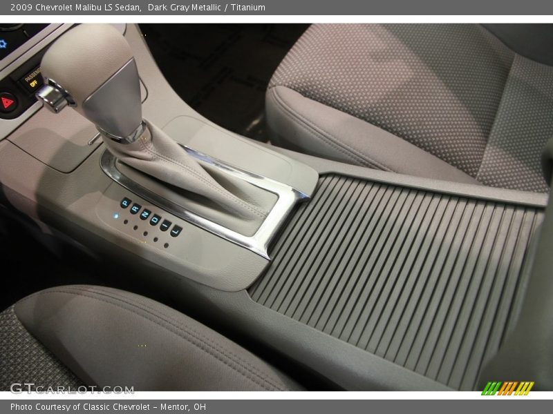 Dark Gray Metallic / Titanium 2009 Chevrolet Malibu LS Sedan