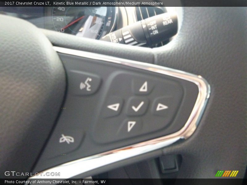 Kinetic Blue Metallic / Dark Atmosphere/Medium Atmosphere 2017 Chevrolet Cruze LT