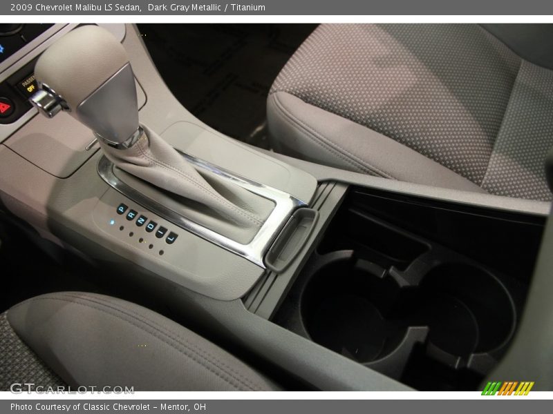 Dark Gray Metallic / Titanium 2009 Chevrolet Malibu LS Sedan