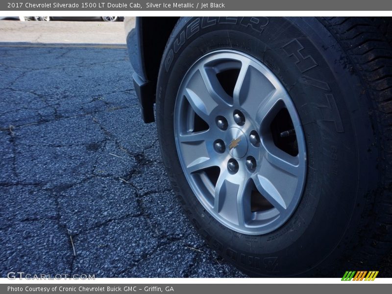 Silver Ice Metallic / Jet Black 2017 Chevrolet Silverado 1500 LT Double Cab