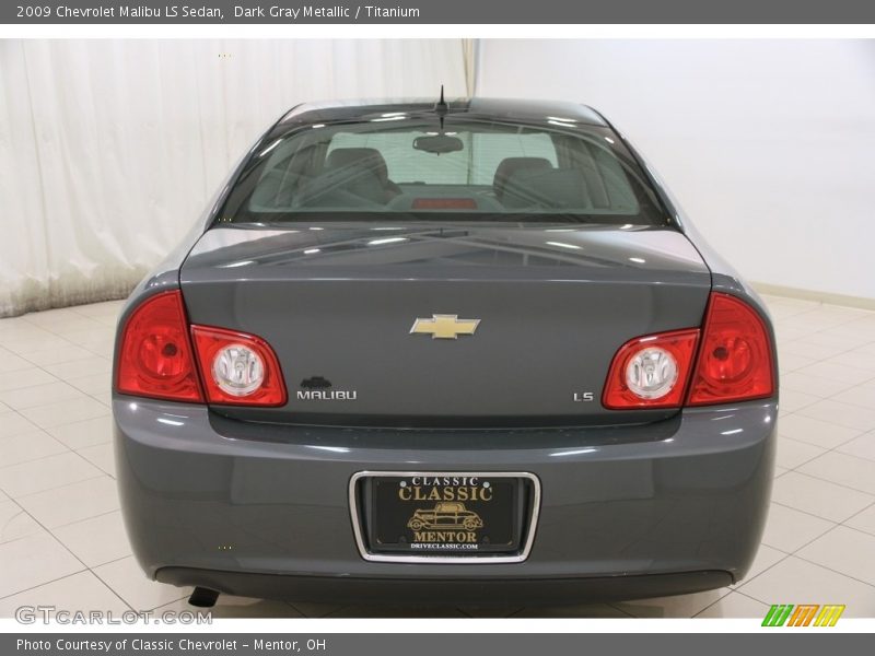Dark Gray Metallic / Titanium 2009 Chevrolet Malibu LS Sedan