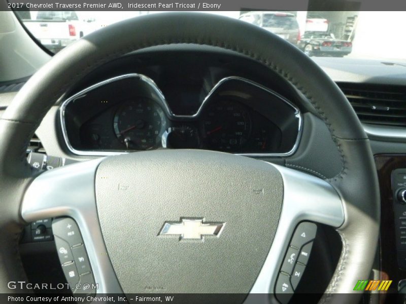 Iridescent Pearl Tricoat / Ebony 2017 Chevrolet Traverse Premier AWD