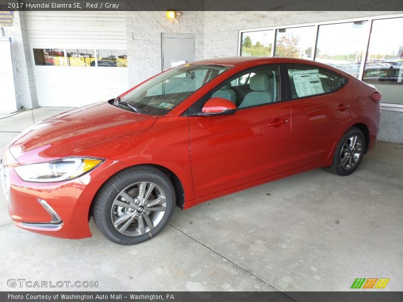 Red / Gray 2017 Hyundai Elantra SE