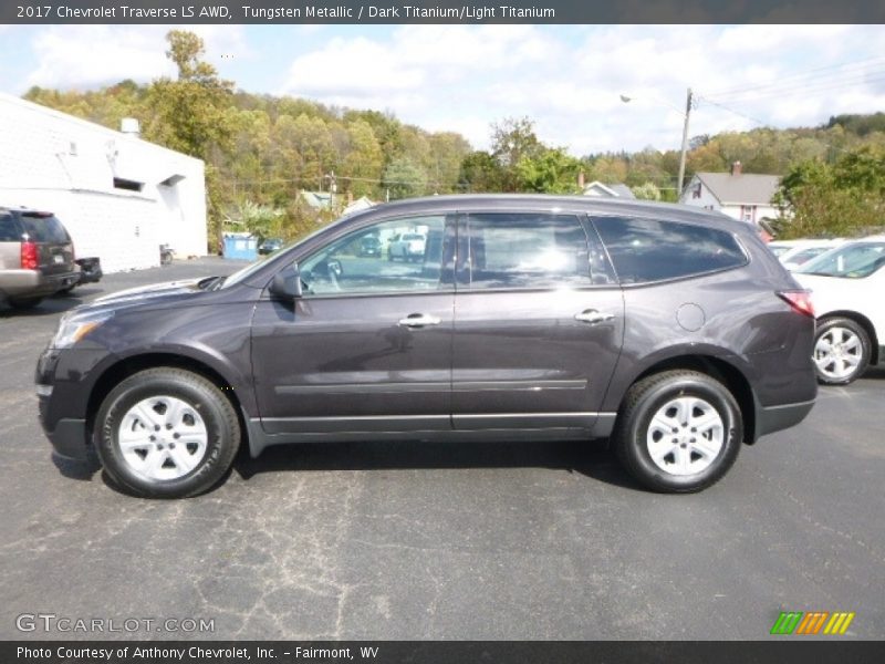 Tungsten Metallic / Dark Titanium/Light Titanium 2017 Chevrolet Traverse LS AWD