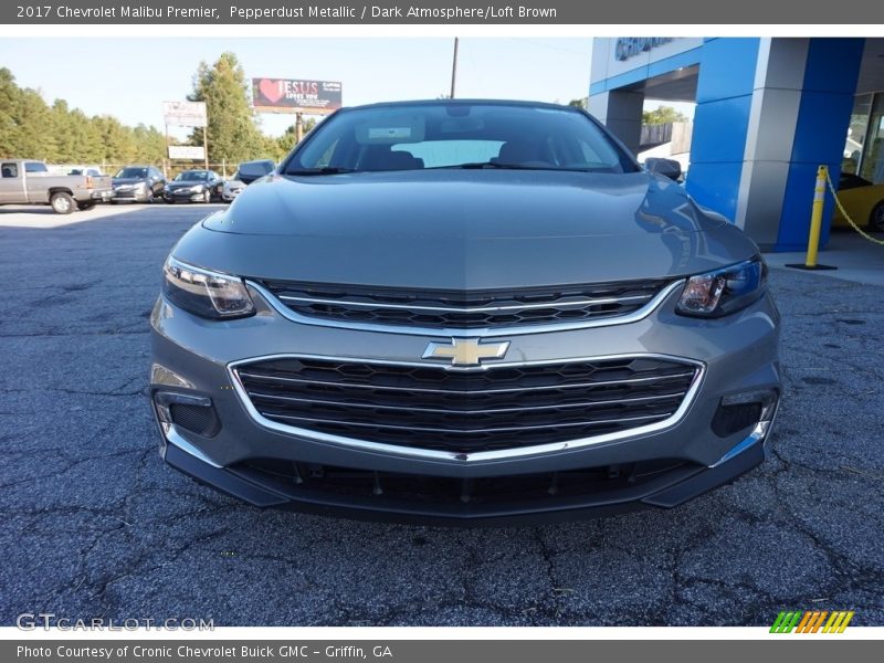 Pepperdust Metallic / Dark Atmosphere/Loft Brown 2017 Chevrolet Malibu Premier