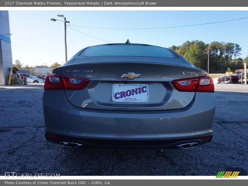Pepperdust Metallic / Dark Atmosphere/Loft Brown 2017 Chevrolet Malibu Premier