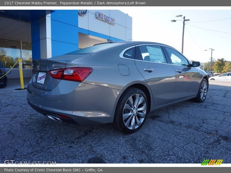 Pepperdust Metallic / Dark Atmosphere/Loft Brown 2017 Chevrolet Malibu Premier