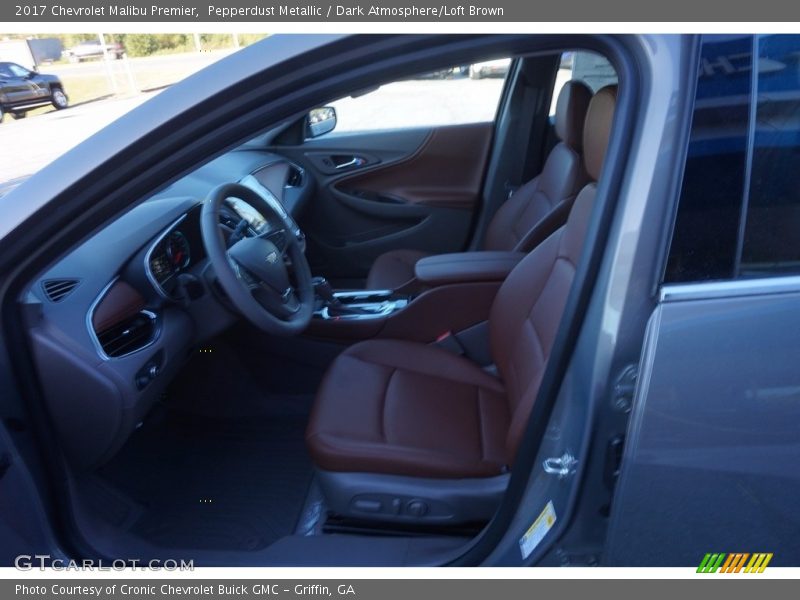 Pepperdust Metallic / Dark Atmosphere/Loft Brown 2017 Chevrolet Malibu Premier