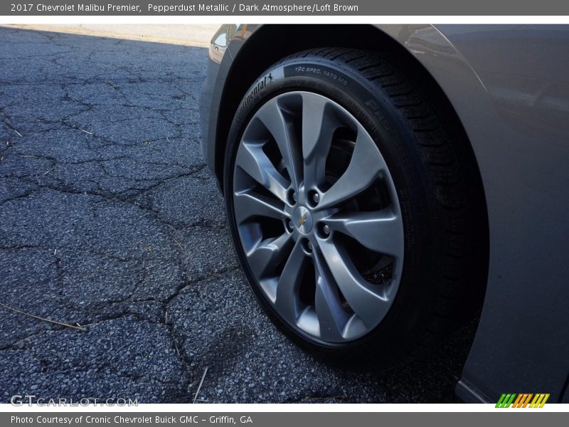 Pepperdust Metallic / Dark Atmosphere/Loft Brown 2017 Chevrolet Malibu Premier