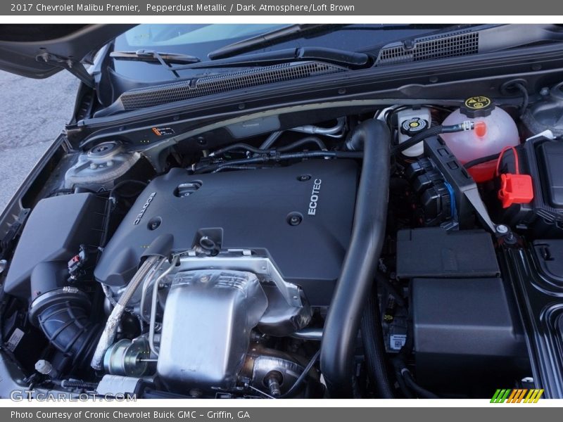 Pepperdust Metallic / Dark Atmosphere/Loft Brown 2017 Chevrolet Malibu Premier