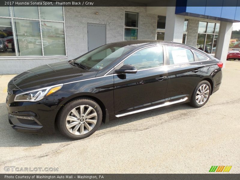 Phantom Black / Gray 2017 Hyundai Sonata Sport