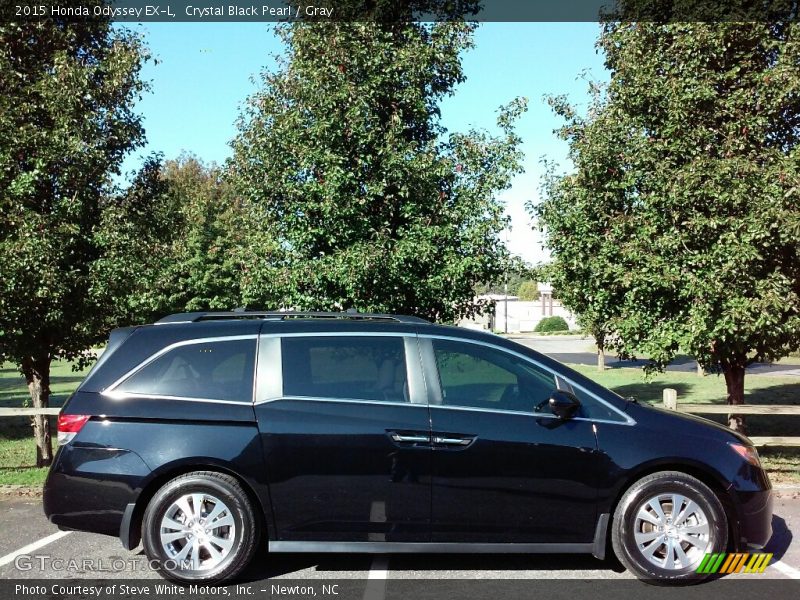 Crystal Black Pearl / Gray 2015 Honda Odyssey EX-L