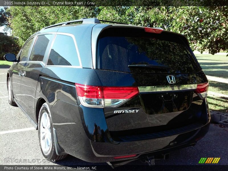Crystal Black Pearl / Gray 2015 Honda Odyssey EX-L