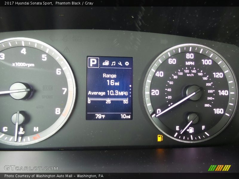 Phantom Black / Gray 2017 Hyundai Sonata Sport
