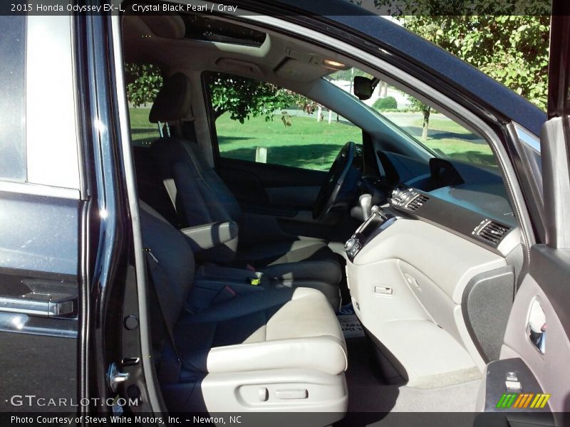 Crystal Black Pearl / Gray 2015 Honda Odyssey EX-L