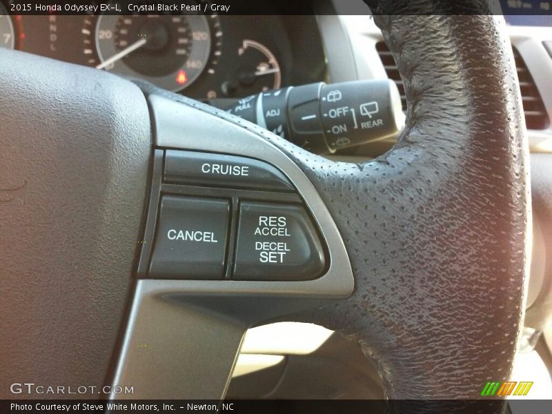 Crystal Black Pearl / Gray 2015 Honda Odyssey EX-L