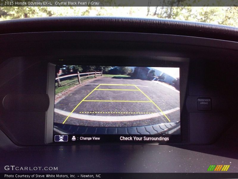 Crystal Black Pearl / Gray 2015 Honda Odyssey EX-L
