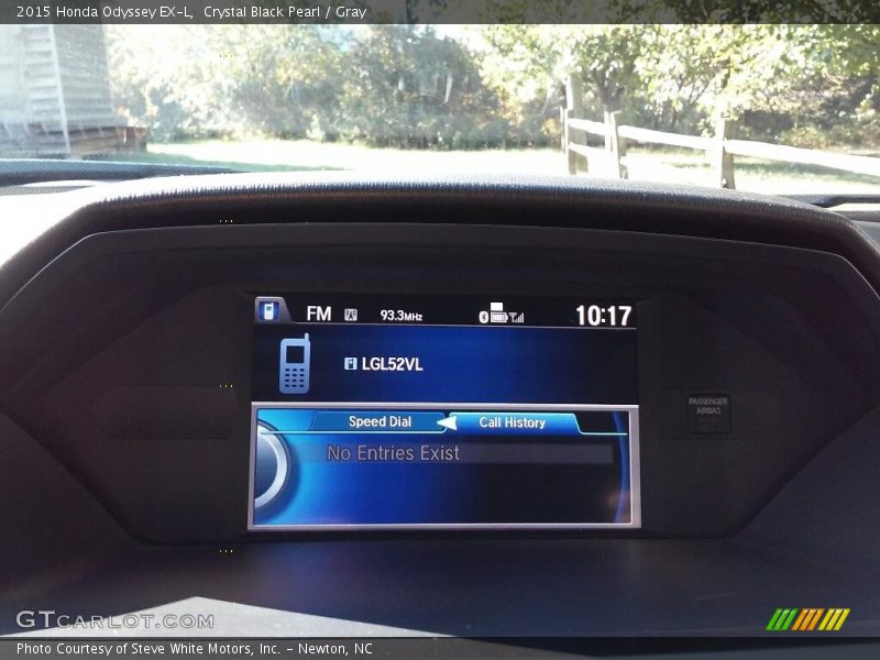 Crystal Black Pearl / Gray 2015 Honda Odyssey EX-L